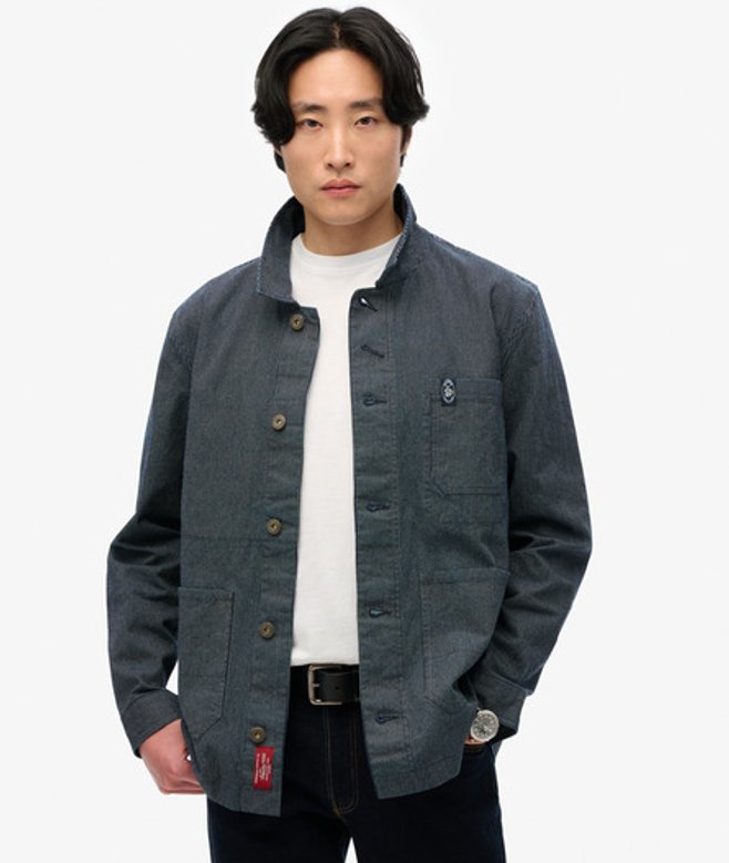 Herren Merchant Worker Jacke mit Streifen - Größe: S - Superdry - Modalova