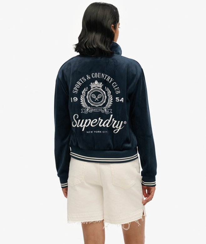 Country Club Jersey Bomberjack Blauw Grootte: 38 afbeelding