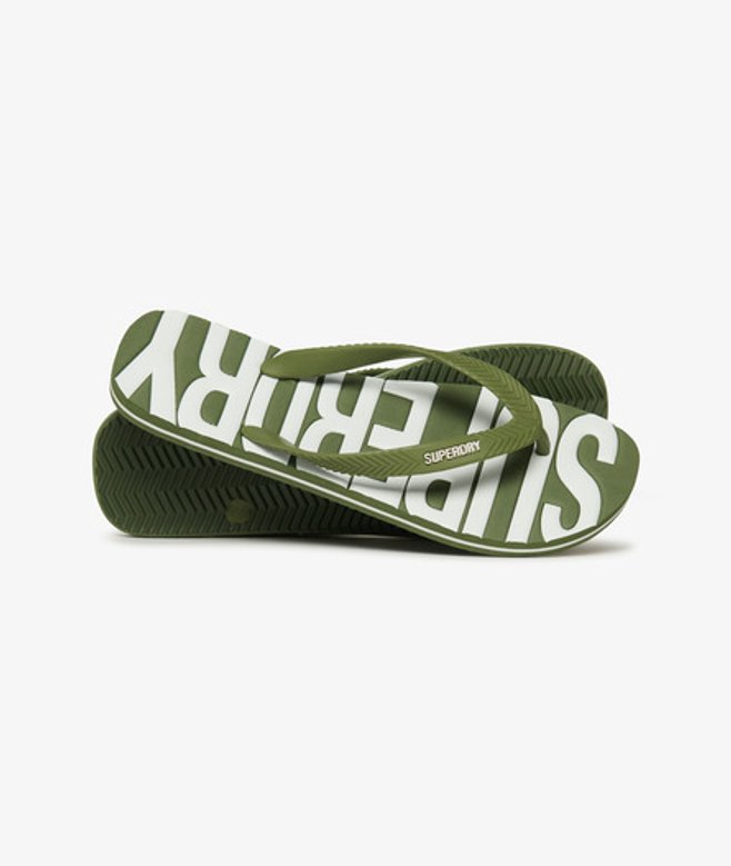 Men's Core Flip-flops mit Logo - Größe: 12-13 - Superdry - Modalova