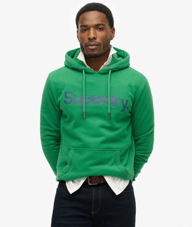 Herren Core Logo Hoodie - Größe: L - Superdry - Modalova