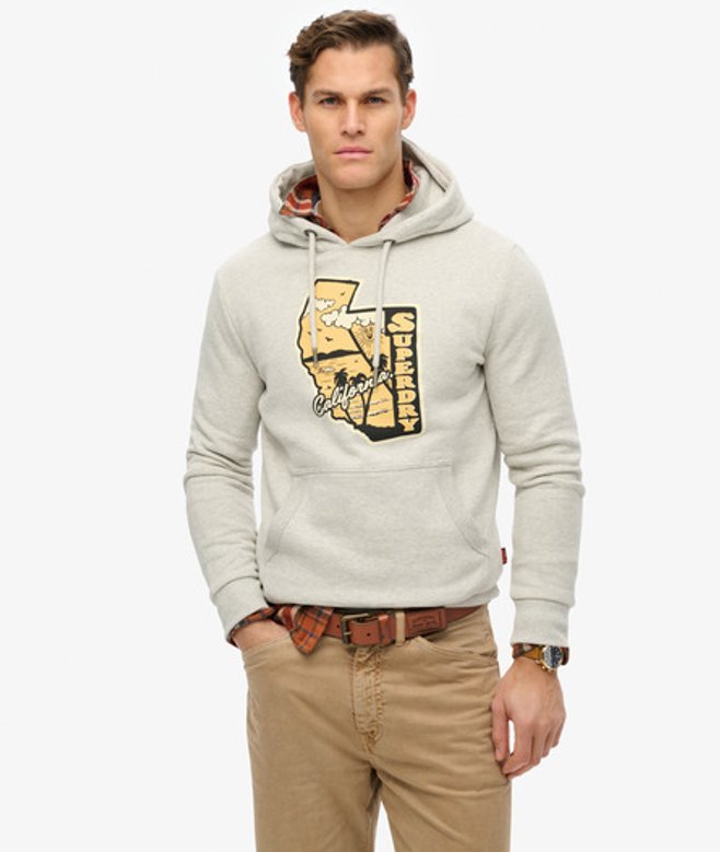 Men's Vintage Travel Hoodie - Größe: Xxl - Superdry - Modalova