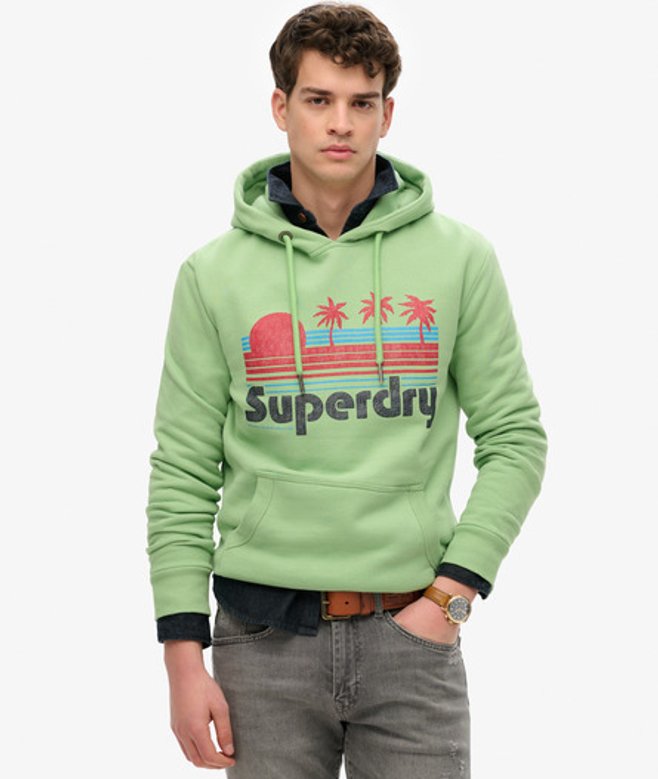 Great Outdoors Hoodie Groen Grootte: L afbeelding