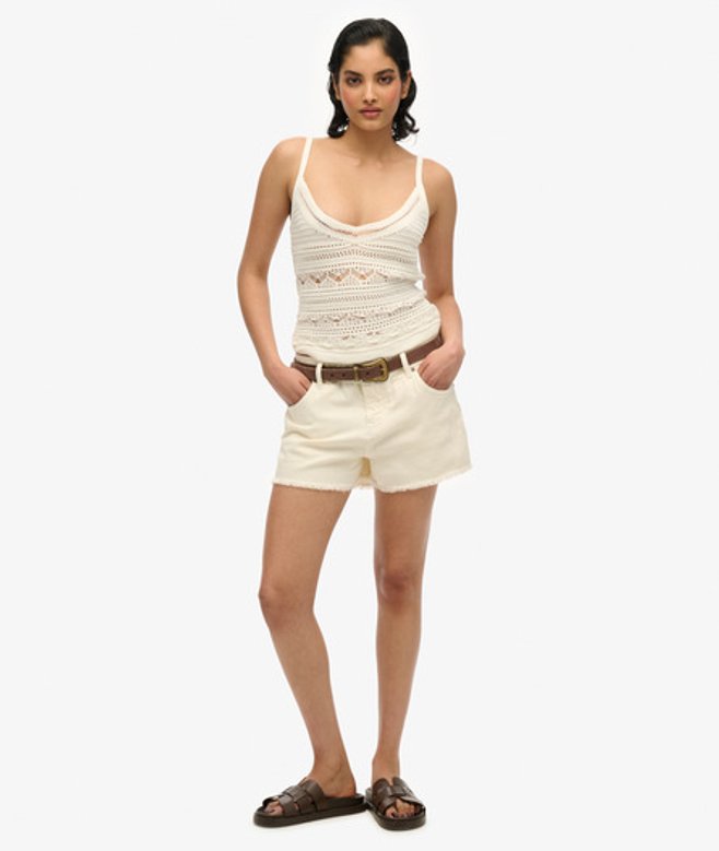 Mid Rise Denim Hotpants