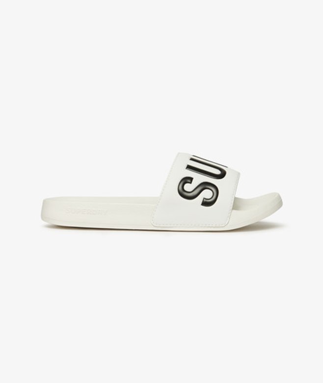 Superdry Core Badslippers White