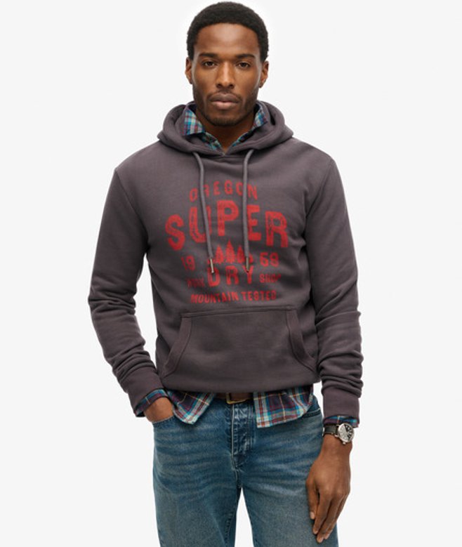Herren Work Shop Kapuzenjacke - Größe: S - Superdry - Modalova