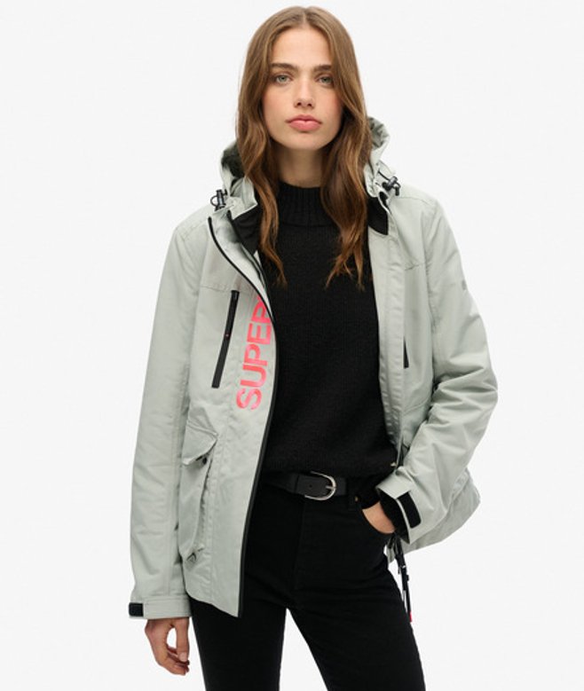Ultimate Tech Windbreaker met Capuchon Lichtgrijs Grootte: 44 afbeelding