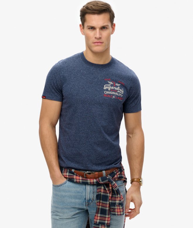 Herren Lässiges Vintage Workwear T-shirt - Größe: XL - Superdry - Modalova