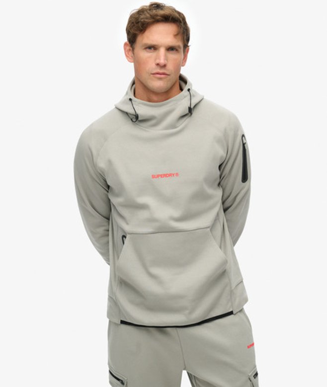 Herren Lockeres Tech Hoodie mit Logo - Größe: Xxl - Superdry - Modalova