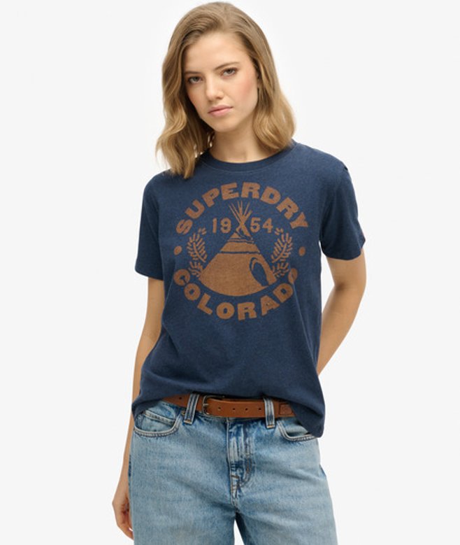 T-shirt Monochrome Décontracté Lo-fi Outdoor Taille: 38 - Superdry - Modalova