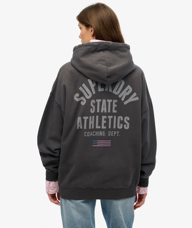 Women's Athletic Essentials OverGröße-kapuzenjacke - Größe: 38 - Superdry - Modalova