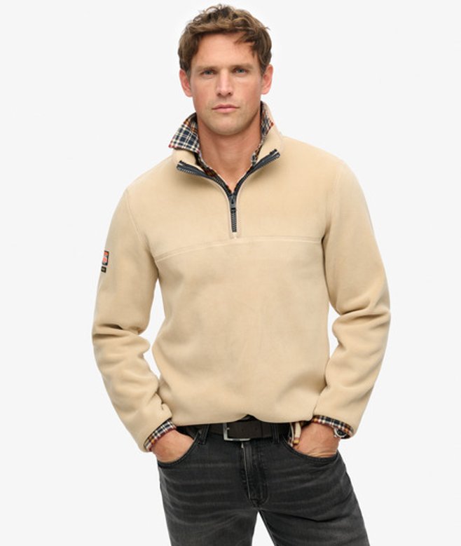 Men's Active Fleecepullover mit Halbem Reißverschluss - Größe: Xxxl - Superdry - Modalova