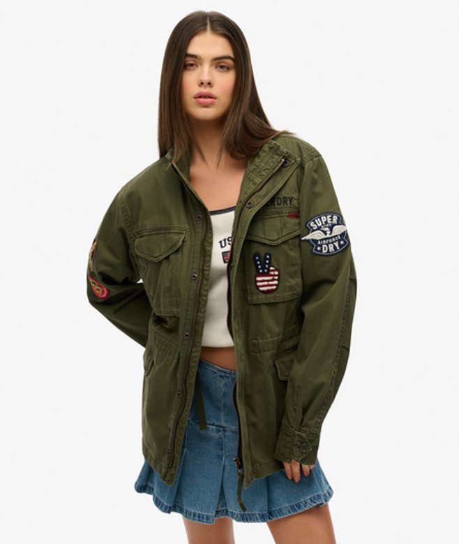 Rookie Jack met Patches Khaki Grootte: Xxl afbeelding