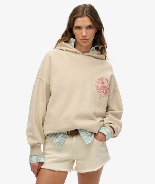 Women's Lo-fi Outdoor Hoodie in Übergröße - Größe: 42 - Superdry - Modalova