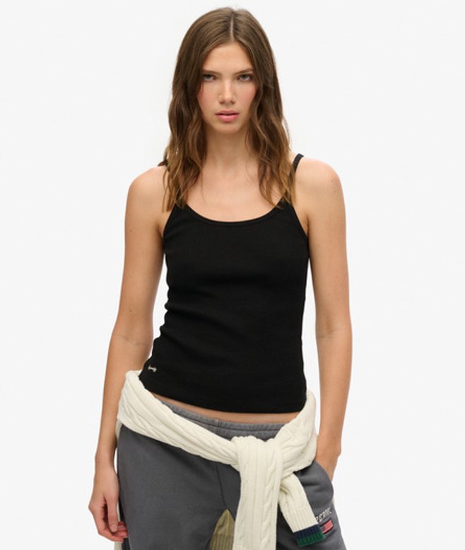 Athletic Essentials Hemd met Ronde Hals Zwart Grootte: 38 afbeelding