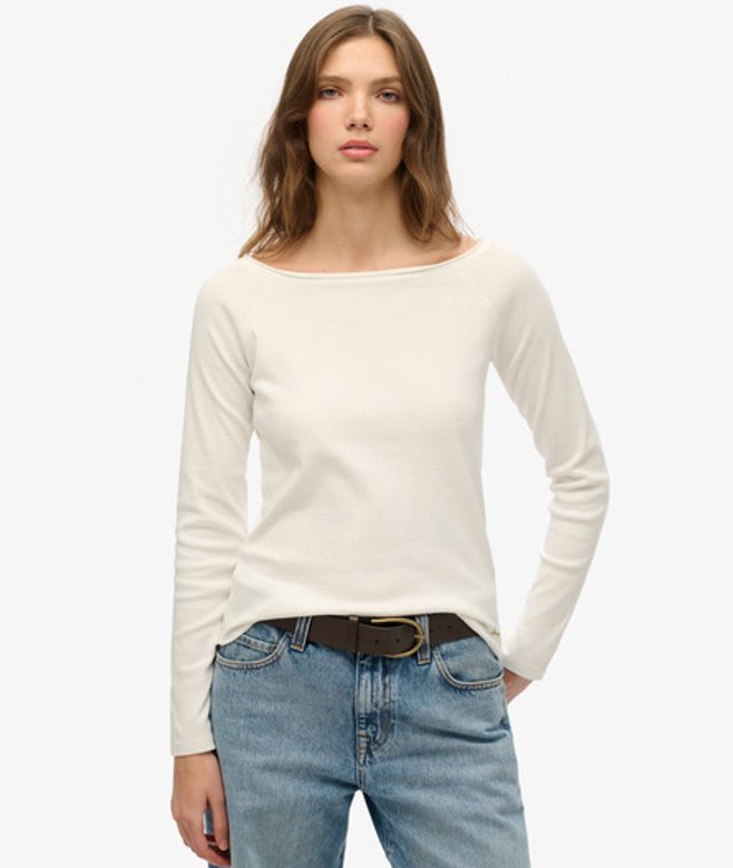 Bardot Off-shoulder Top White Grootte: 42 afbeelding