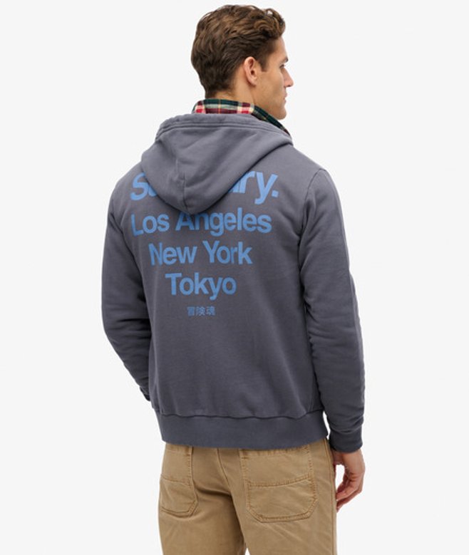 Sweat à Capuche Zippé Core Logo City Taille: L - Superdry - Modalova
