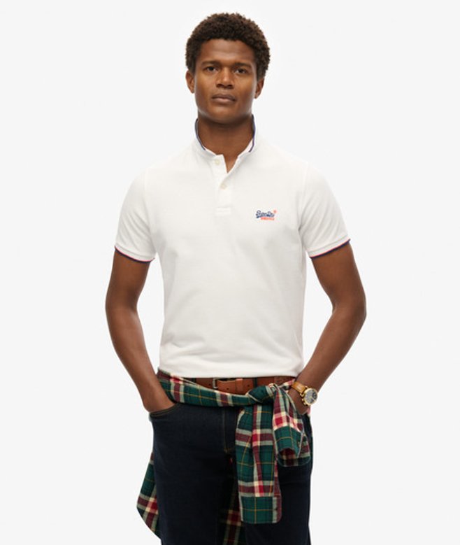 Herren Poolside Polohemd - Größe: L - Superdry - Modalova
