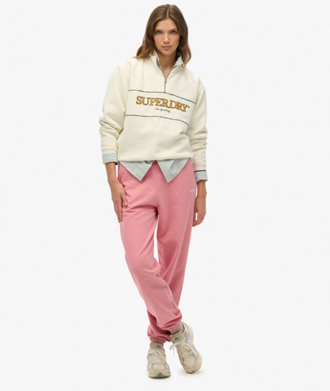Effen Joggingbroek Roze Grootte: 42 afbeelding