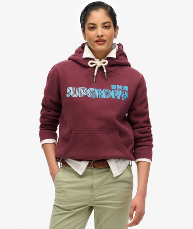 Damen Verblasstes Core Hoodie - Größe: 42 - Superdry - Modalova