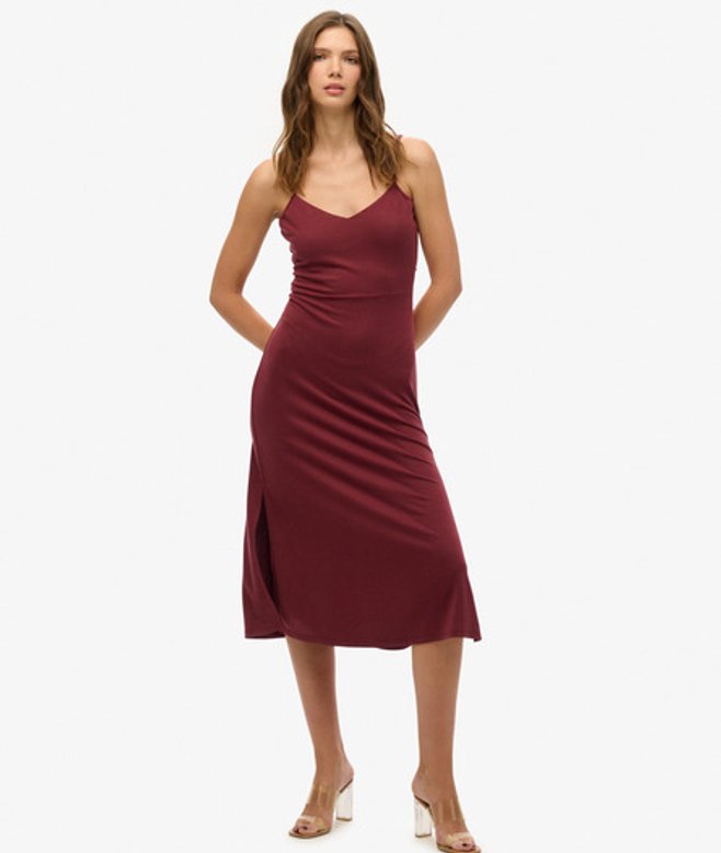 Jersey Jurk met Open Achterkant