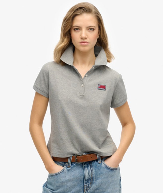 Athletic Essentials Poloshirt met Print Grijs Grootte: 40 afbeelding