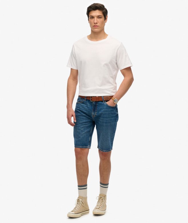 Herren Gerade Geschnittene Vintage Shorts - Größe: 32 - Superdry - Modalova