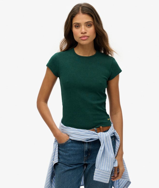 Athletic Essential T-shirt Groen Grootte: 38 afbeelding