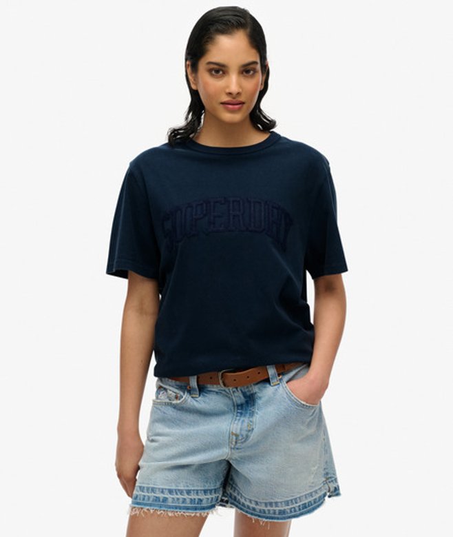 Damen Farblich Abgestimmtes Athletic OverGröße-t-shirt - Größe: 44 - Superdry - Modalova