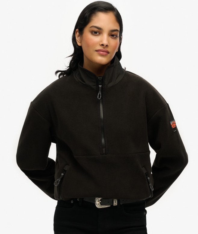 Damen Active Fleecepullover mit Halbem Reißverschluss - Größe: 34 - Superdry - Modalova