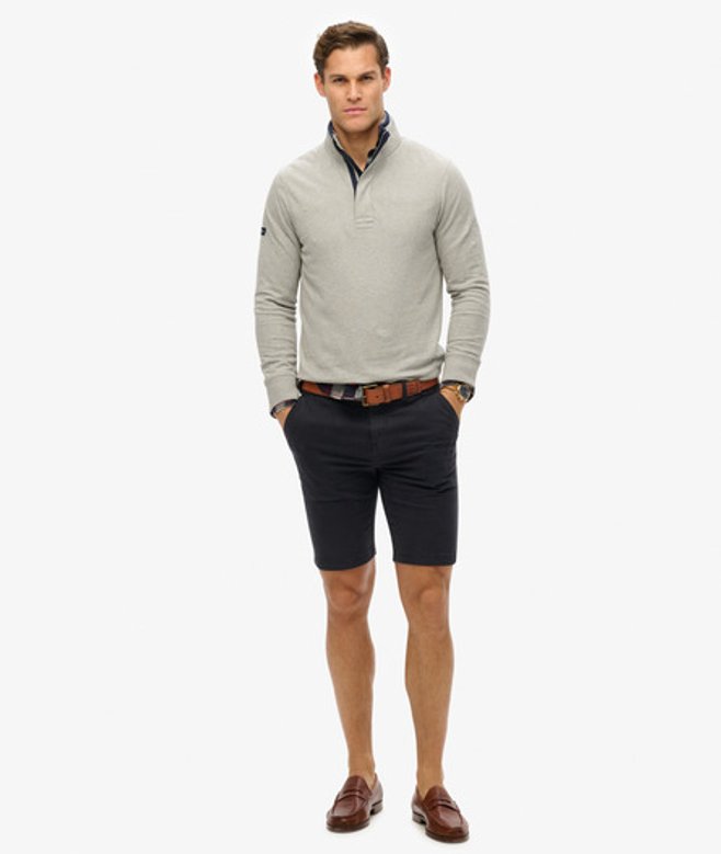 Superdry International Chinoshort Blauw