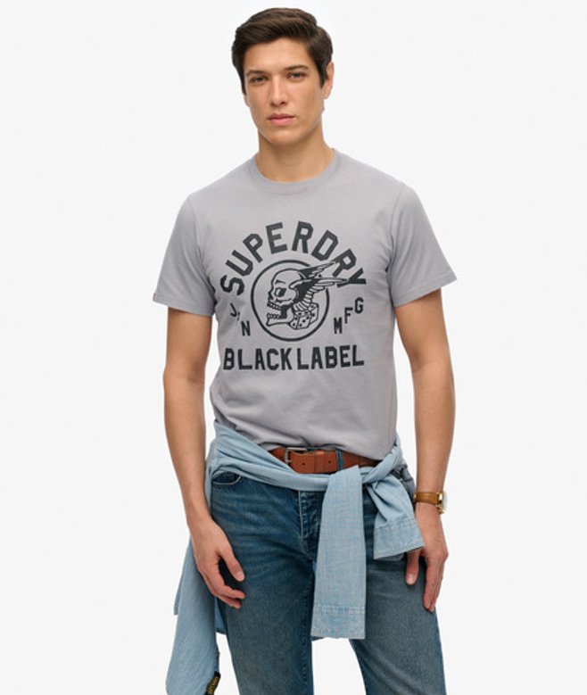 Black Label T-shirt Donkergrijs Grootte: L afbeelding