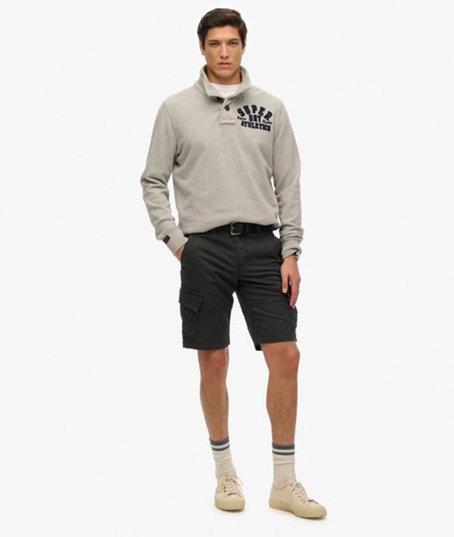Superdry Men's Organic Cotton Core Cargo Shorts Black - Size: 29