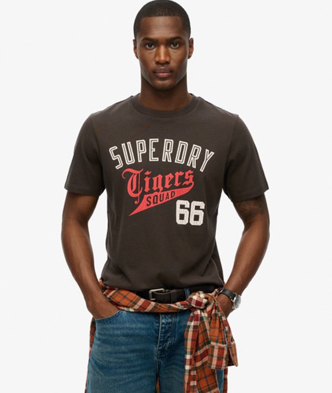Men's Lässiges Athletic T-shirt - Größe: M - Superdry - Modalova