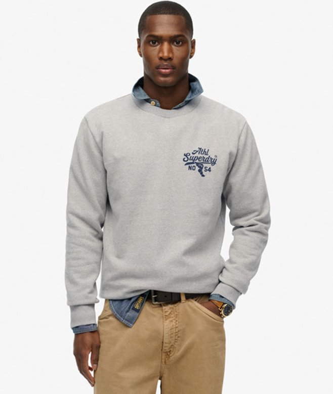 Athletic Relaxed Sweatshirt Grijs Grootte: S afbeelding