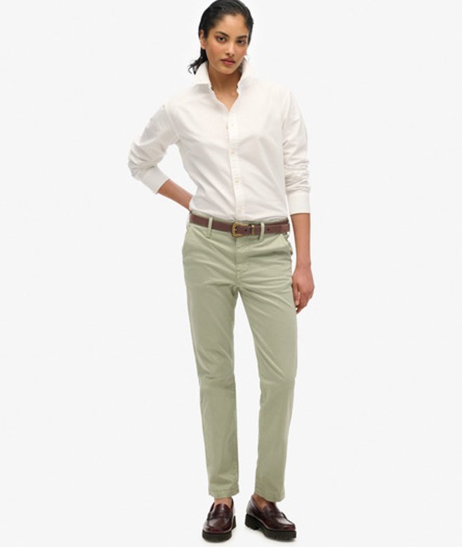 Chino met Halfhoge Taille