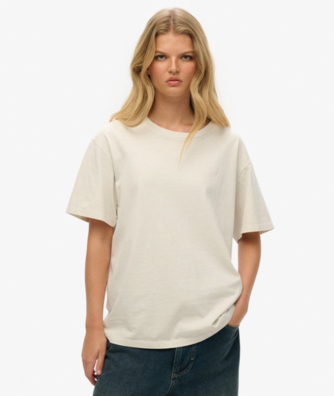 Damen Lässiges OverGröße T-shirt - Größe: L - Superdry - Modalova