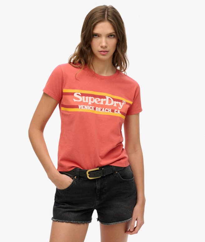 Venue Outdoors T-shirt met Aansluitende Pasvorm Rood Grootte: 42 afbeelding