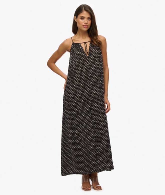 Superdry Beach Camimaxi-jurk Black