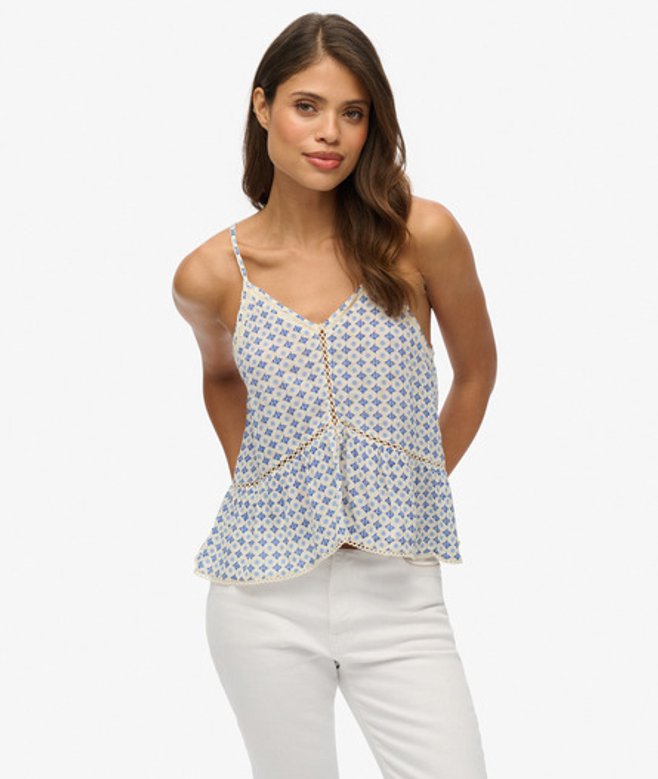 Ladder Trim Camitop Blue Grootte: 36 afbeelding