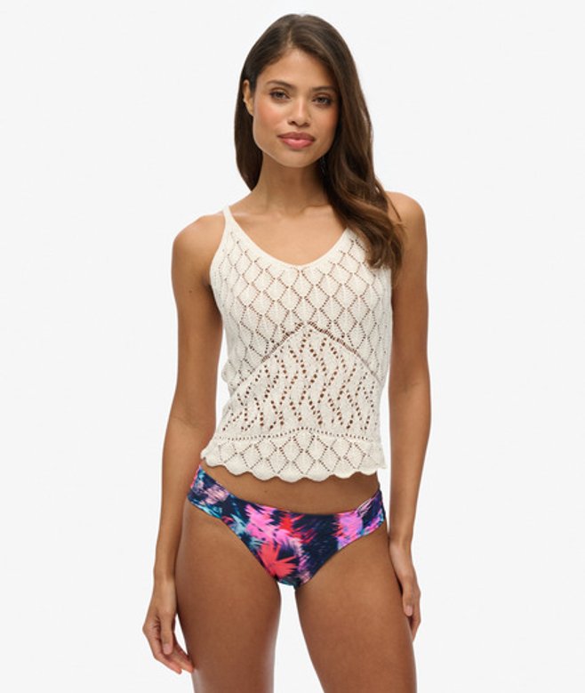 Bikinibroekje met Ruches Blauw Grootte: 36 afbeelding