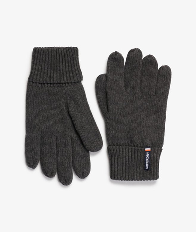 Essential Logo Gebreide Handschoenen Donkergrijs Grootte: 1SIZE