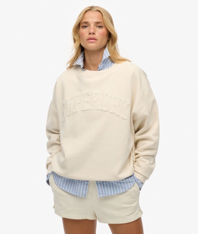 Women's Athletic Essentials Rundhals-sweatshirt mit Abgestimmten Applikationen - Größe: 36 - Superdry - Modalova