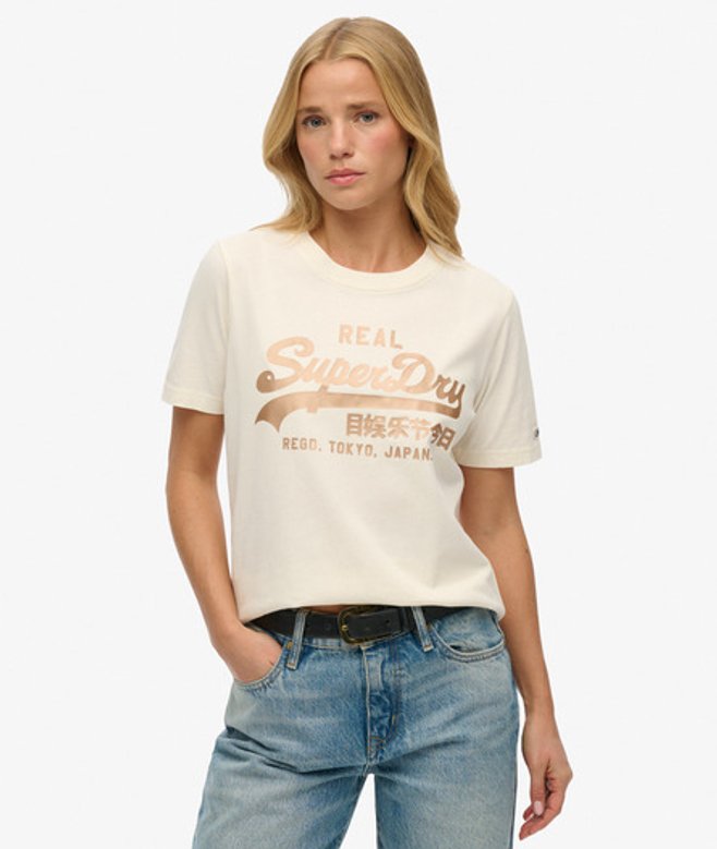 Vintage Logo Metallic T-shirt