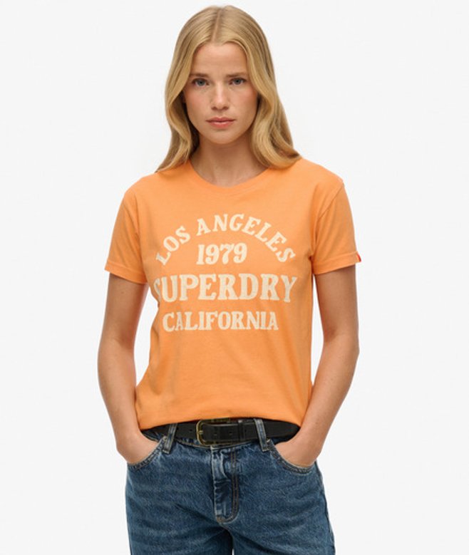Surf Logo Slim Fit T-shirt Orange Grootte: 40 afbeelding