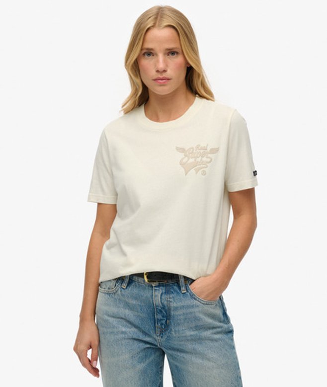 Superdry Women's Super Wings T-shirt Cream