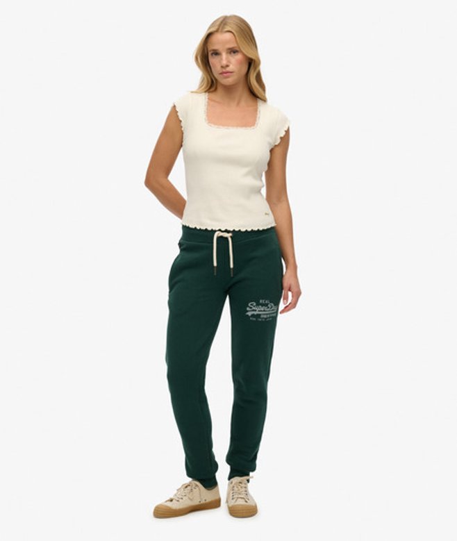 Superdry Joggingbroek met Vintage Logo Green