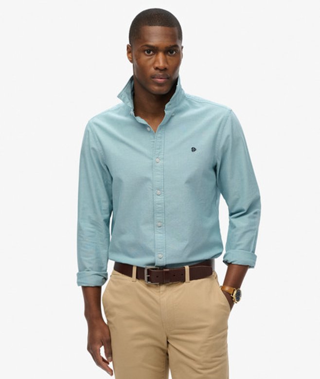 Klassiek Oxford Overhemd met Lange Mouwen