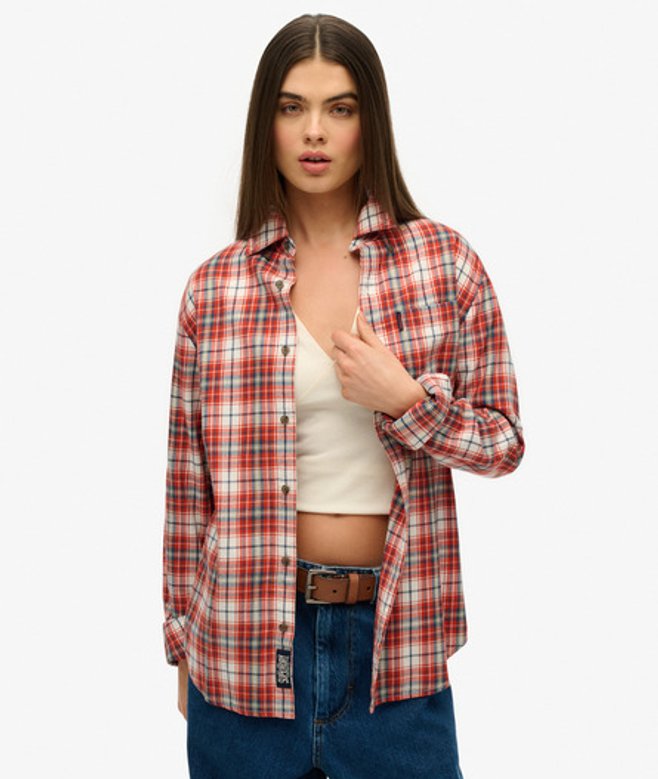 Women's Vintage OverGröße-karohemd - Größe: Xxl - Superdry - Modalova