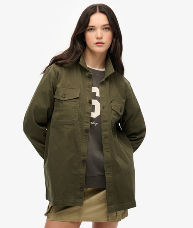 Herren The Merchant Store - OverGröße-hemd mit Fischgrätmuster - Größe: Xxl - Superdry - Modalova