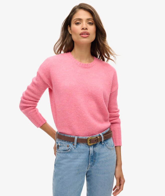 Essential Trui met Ronde Hals Roze Grootte: 40 afbeelding
